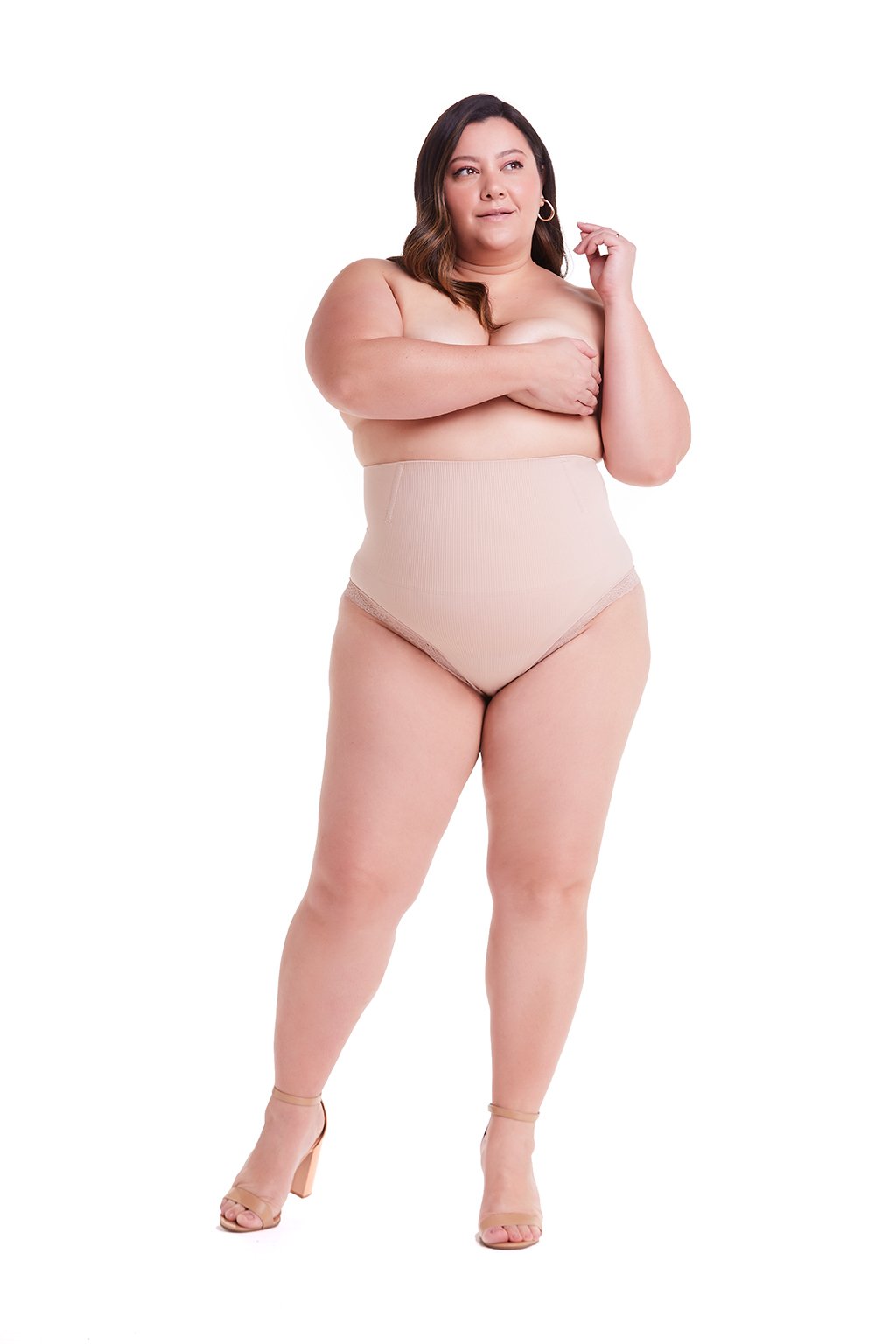 Loola High Skin Compression Corset Seamless Lace Panties
