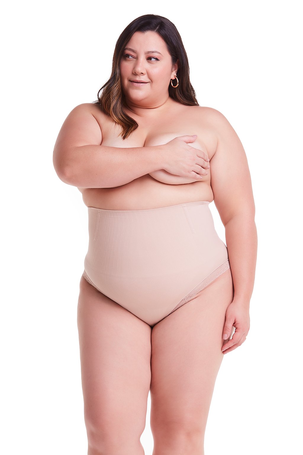 Loola High Skin Compression Corset Seamless Lace Panties