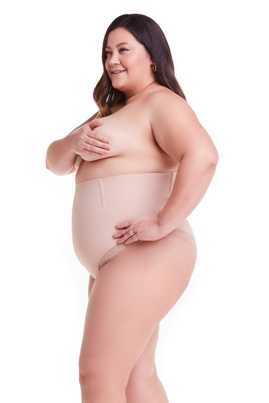 Loola High Skin Compression Corset Seamless Lace Panties