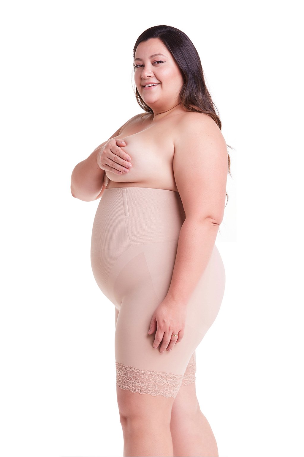 Loola Slim Skin Compression Corset Seamless Lace Bermuda